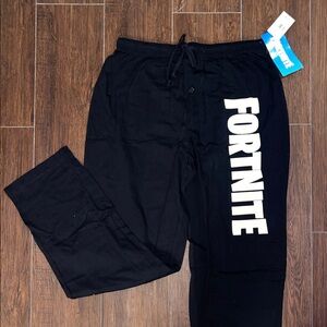 Fortnite Men's Black Pajama Pants